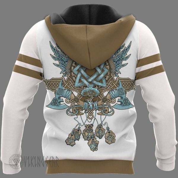 Dream Catcher Wolf Graphic Viking Hoodie