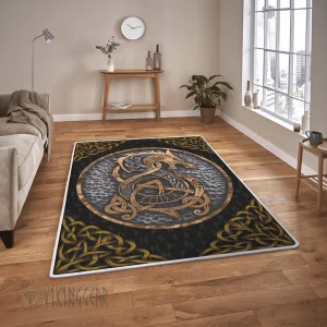 Fenrir Art Norse mythology Viking Area Rug