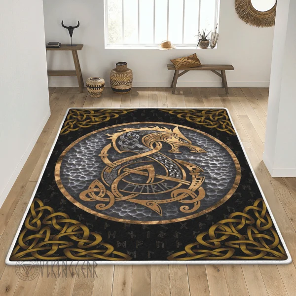 Fenrir Art Norse mythology Viking Area Rug