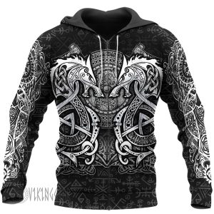 Fenrir Hammer Viking Hoodie