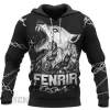 Fenrir Is Tied With Chains Viking Hoodie