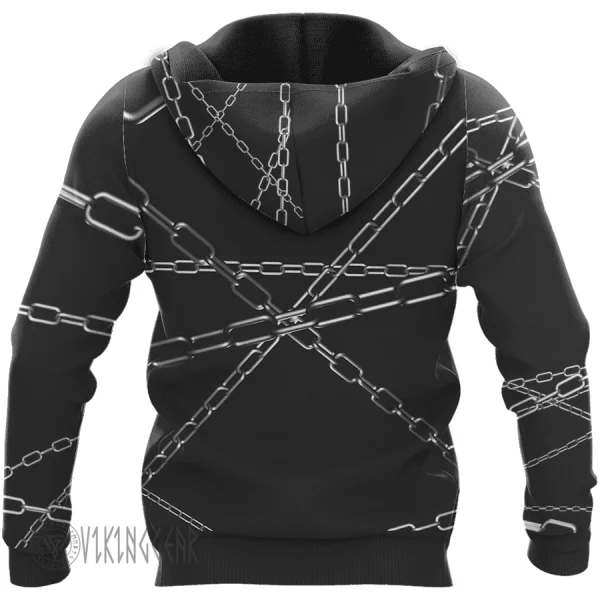 Fenrir Is Tied With Chains Viking Hoodie