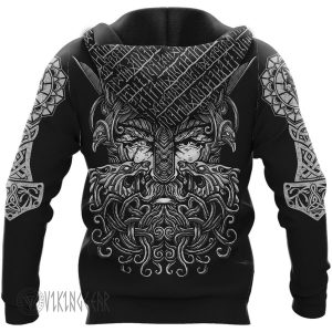 Fenrir Wolf And Odin Viking Hoodie