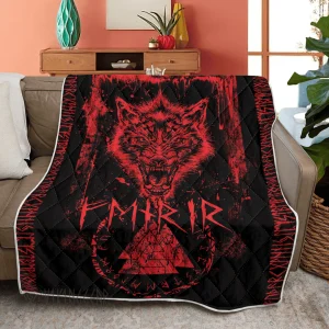 Fenrir in Runes - Viking Quilt