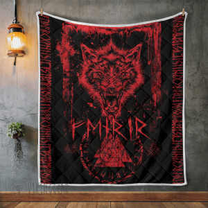 Fenrir in Runes - Viking Quilt