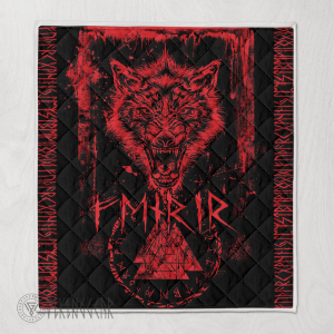 Fenrir in Runes - Viking Quilt