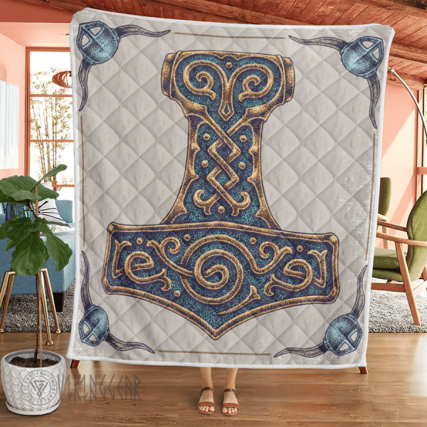 Hammer And Helmet Viking - Viking Quilt