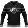 Hati and Skoll Valknut Shield Viking Hoodie