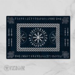 Helm Of Awe Symbol And Rune Viking Doormat