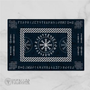 Helm Of Awe Symbol And Rune Viking Doormat