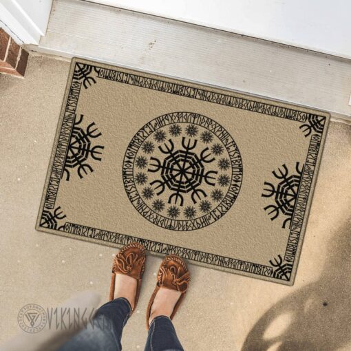 Helm of Awe and Runic Doormat | Viking Doormat