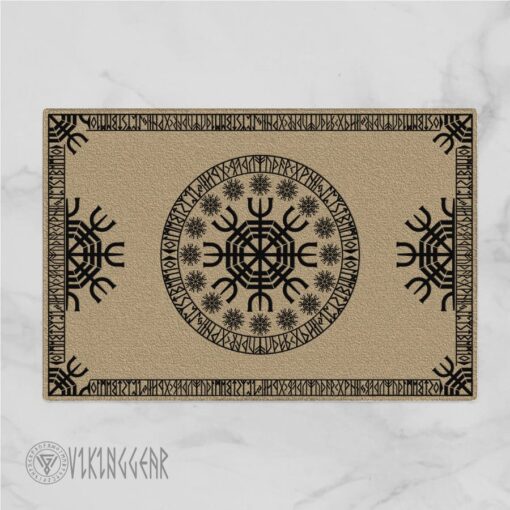 Helm of Awe and Runic Doormat | Viking Doormat