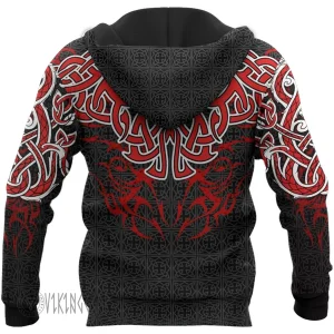 Hoodie Printed Dragon emblem used by the Vikings