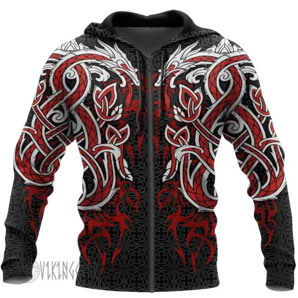 Hoodie Printed Dragon emblem used by the Vikings