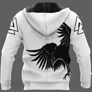 Huginn and Muninn - Raven Of Odin - Viking Hoodie