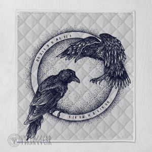 Huginn and Muninn - Raven of Odin - Viking Quilt