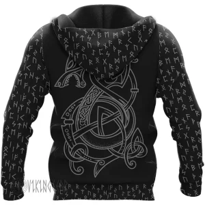 JORMUNGANDR And FENRIR - Sons Of Loki Viking Hoodie