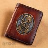 Leather Men Wallets Viking - Fenrir Leather Wallet