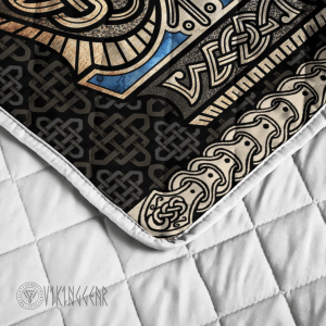 Mjölnir is the hammer of the thunder god Thor Viking Quilt Set