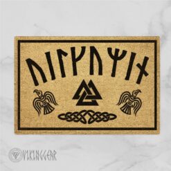Norse Futhark Viking Runes Welcome Doormat