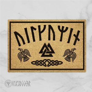 Norse Futhark Viking Runes Welcome Doormat