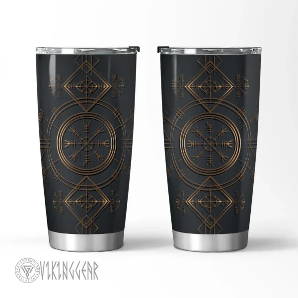 Norse Helm Of Awe - Viking Tumbler