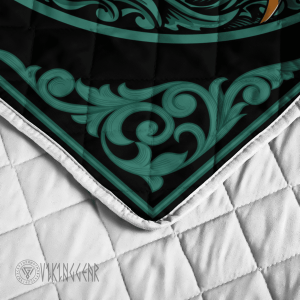 Norse Mythology Raven Vintage Viking Quilt Set