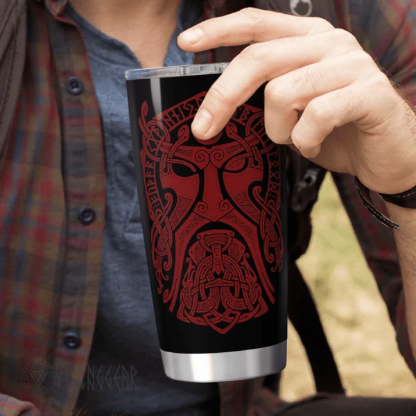 Odin - Bear Shiled - Viking Tumbler