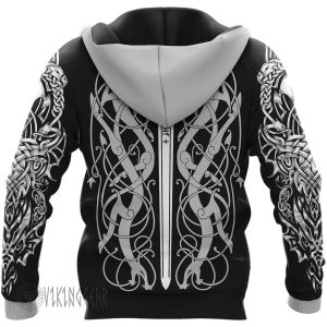 Odin Raven Ulfberht Swords Viking Hoodie