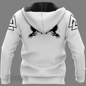 Odin's Ravens Huginn And Muninn Viking Hoodie