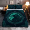 Raven Celtic Pattern Tree Of Life Viking Quilt Set