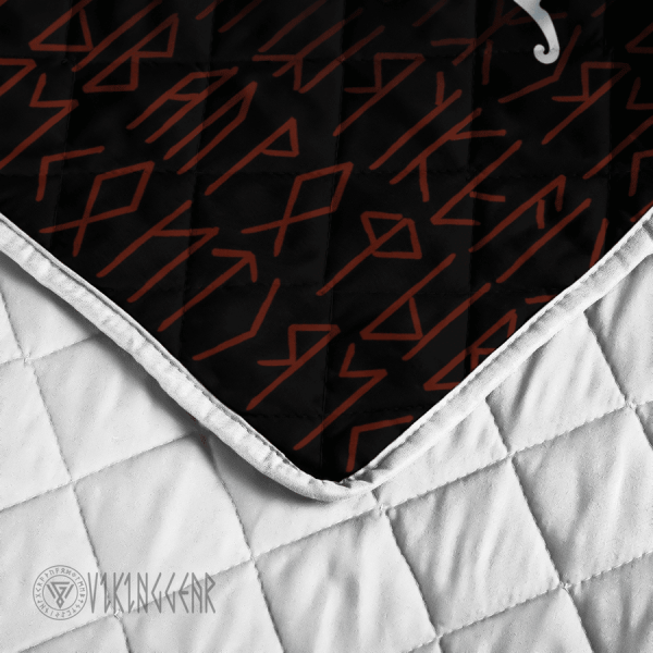 Raven Odin's Spear Gungnir Viking Quilt Set