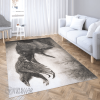 Raven Of Odin Huginn and Muninn Viking Area Rug