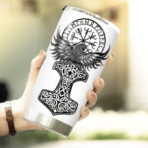 Raven Viking - Yggdrasil Tree - Viking Tumbler