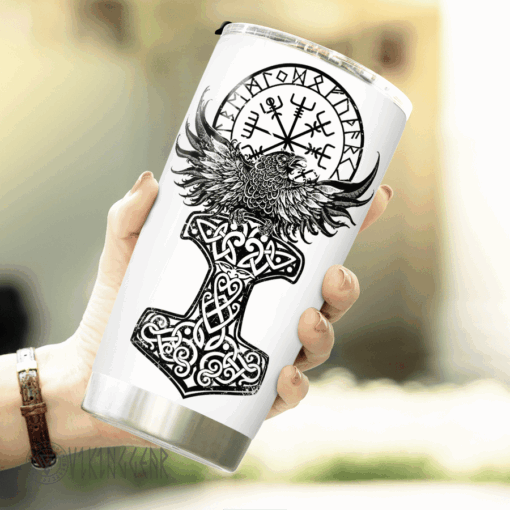 Raven Viking - Yggdrasil Tree - Viking Tumbler