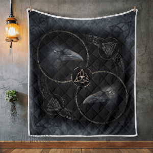 Raven With Symbol Viking - Viking Quilt