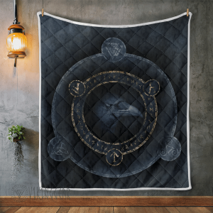 Raven With Symbol Viking - Viking Quilt