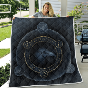 Raven With Symbol Viking - Viking Quilt