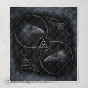 Raven With Symbol Viking - Viking Quilt