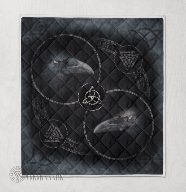 Raven With Symbol Viking - Viking Quilt