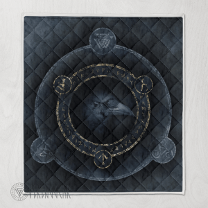 Raven With Symbol Viking - Viking Quilt