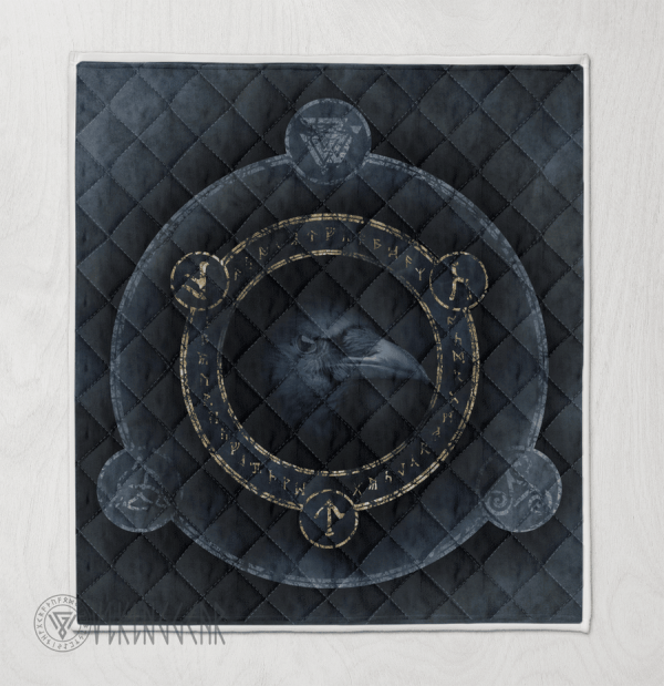 Raven With Symbol Viking - Viking Quilt