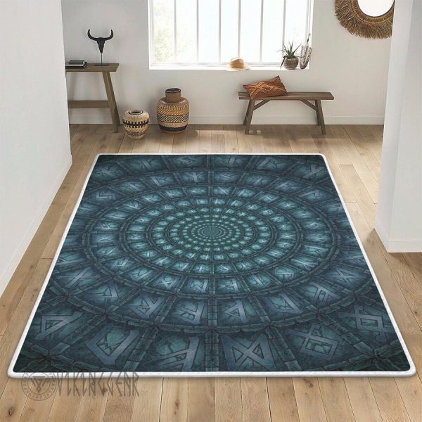 Rune Magical Art Viking Area Rug