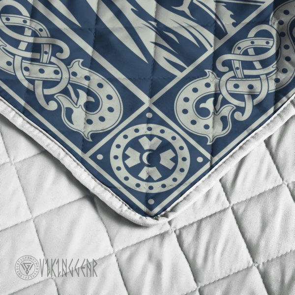 Ship Painting Art Viking Quilt Set