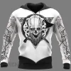 Skull Warrior Norse Symbol Viking Hoodie