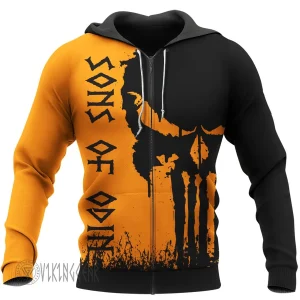 Sons Of Odin Skull Viking Hoodie