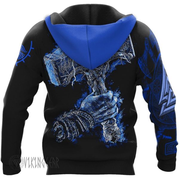 Surreal Skull Sons Of Odin Viking Hoodie