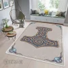 The Hammer Of The Thunder God Mjollnir Viking Area Rug