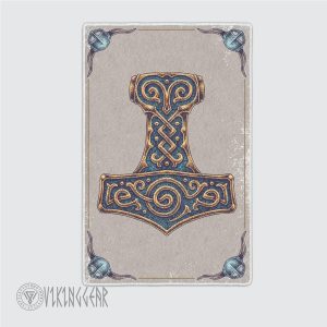 The Hammer Of The Thunder God Mjollnir Viking Area Rug