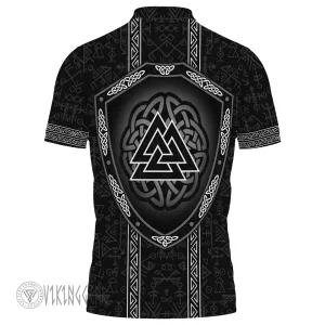 The Sons Of Fenrir And Valknut Shield Polo Shirt